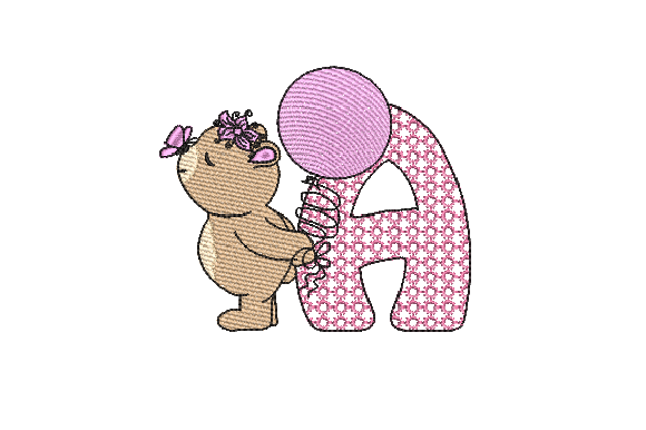 A Girl Teddy: A Cozy Sketch for Holiday Embroidery