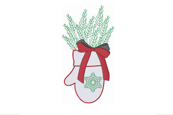 Christmas Mitten with Pine Branches: A Designer's Review