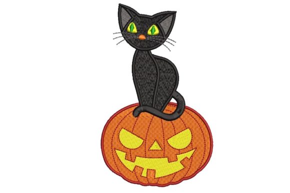 Pumpkin and Cat Embroidery Review for Boutique Apparel