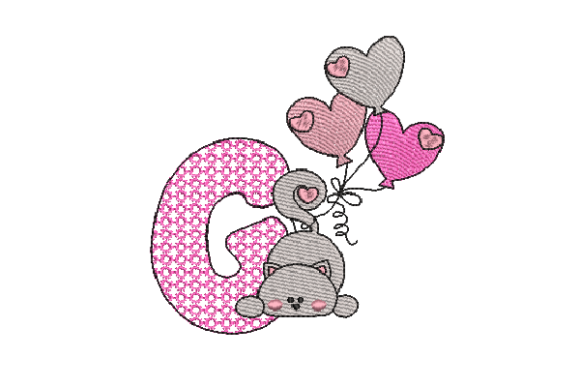 Review: Letter G Cat Sketch for Small Business Merch