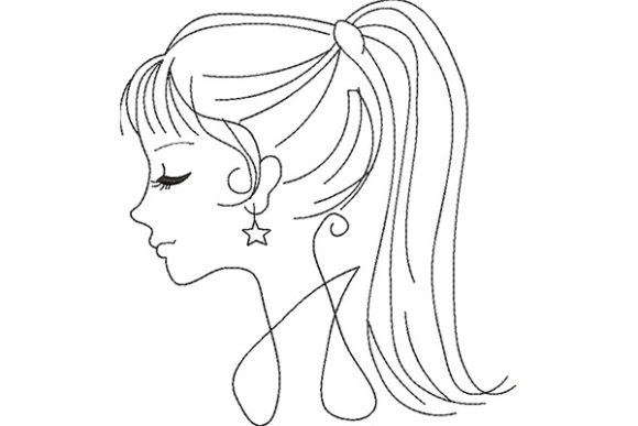 Review: Outlined Portrait of a Lady for Craft Fairs