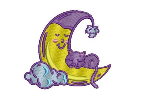 Sleeping Moon with a Cat: A Cozy Holiday Embroidery Review