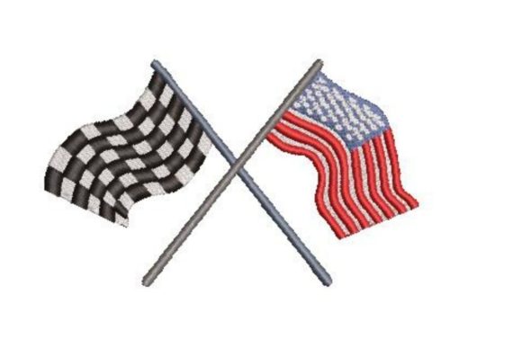 USA and Racing Flags Crossing: A Designer's Review