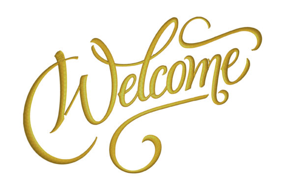 Welcome Sign: A Warm Embroidery Design for Handmade Gifts