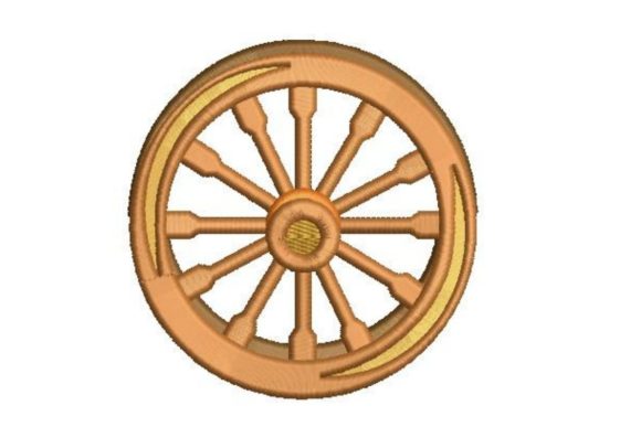 Wooden Wheel: A Vintage Embroidery Gem for Etsy Shops